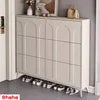Smart Vertical Layout to Maximize Space High-End Smart Shoe Cabinet with Multiple Compartments Compact Wooden Structure