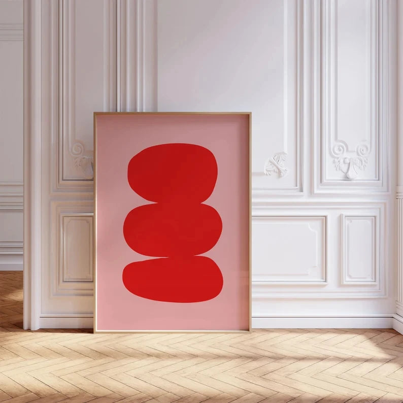 Colourful Minimalist Abstract Poster - Multiple sizes and designs