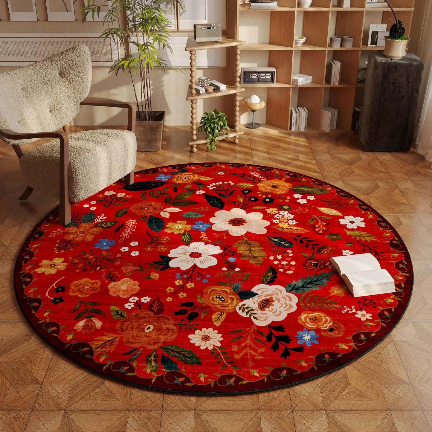 Decorative Round Rug - Multiple colours and sizes available