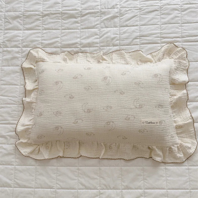 Ruffle Edge Gauze Pillow Cases