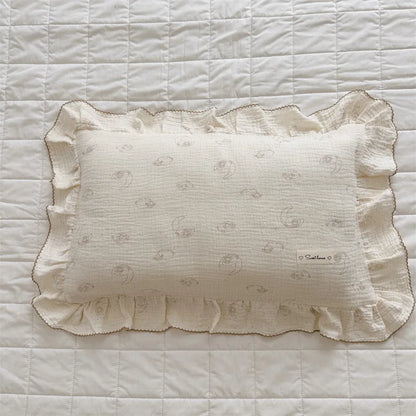 Ruffle Edge Gauze Pillow Cases