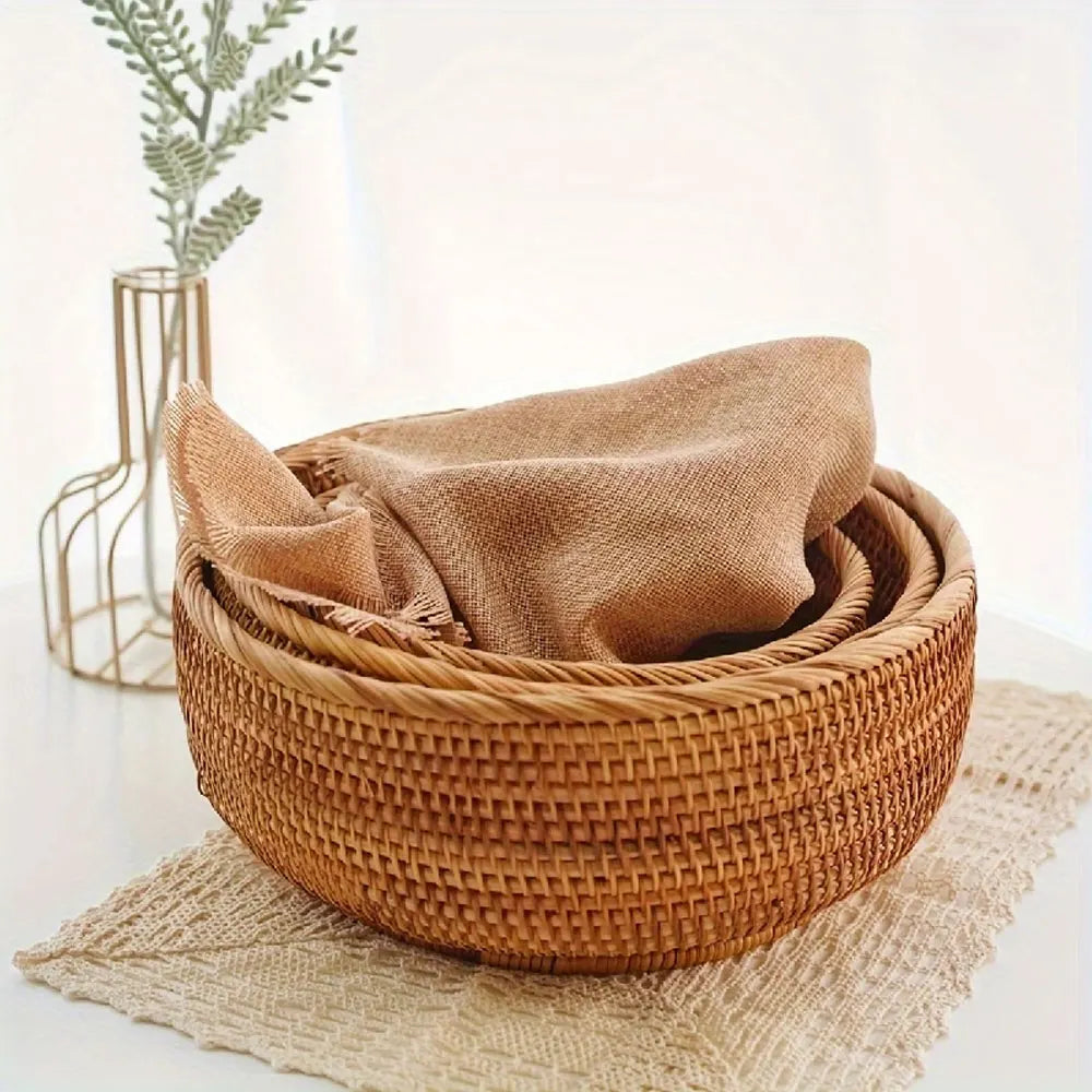 Handwoven Wicker Basket