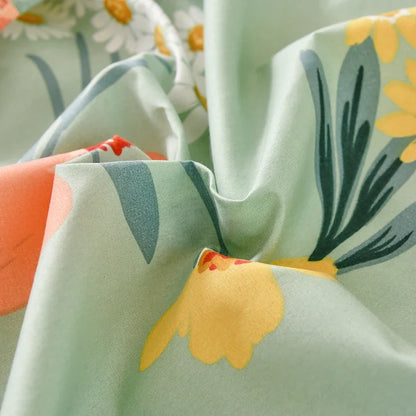 Patterned Fitted Bed Sheet and Pillowcases