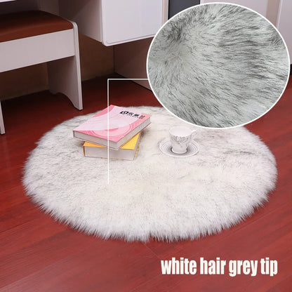 Round Fur Rug - Multiple colours and sizes available