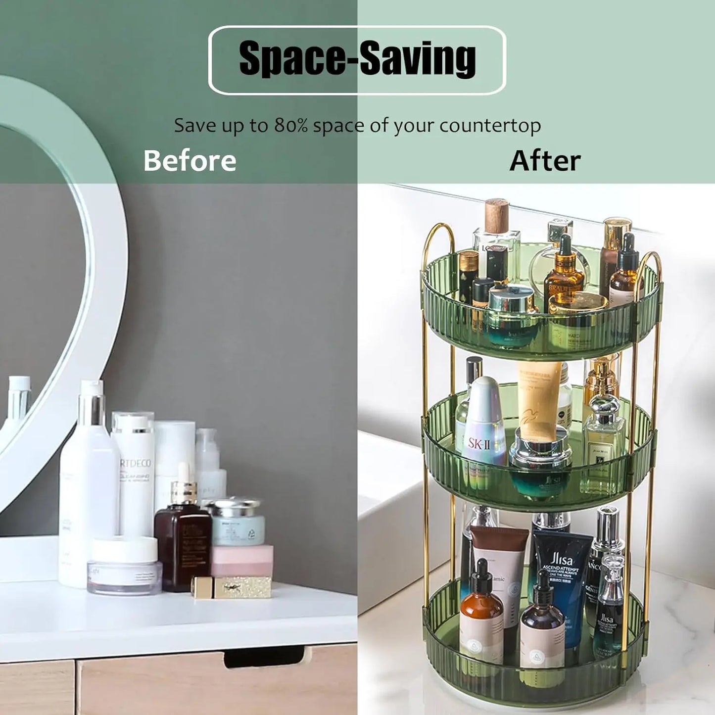 Three-Tier Rotating Organiser