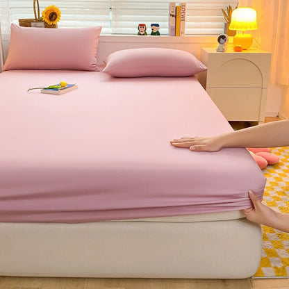 Solid Color Mattress Cover