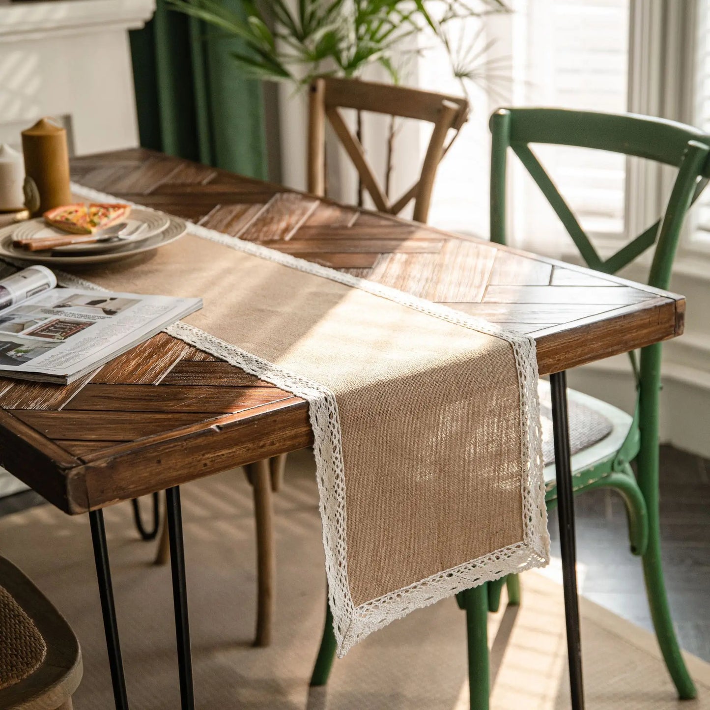 Table Runner Linen Style - Multiple sizes and styles available