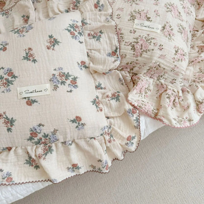 Ruffle Edge Gauze Pillow Cases