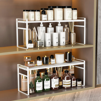 Mirror Cabinet Storage Organiser - Black or White
