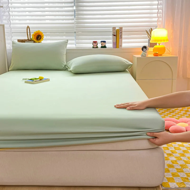 Solid Color Mattress Cover