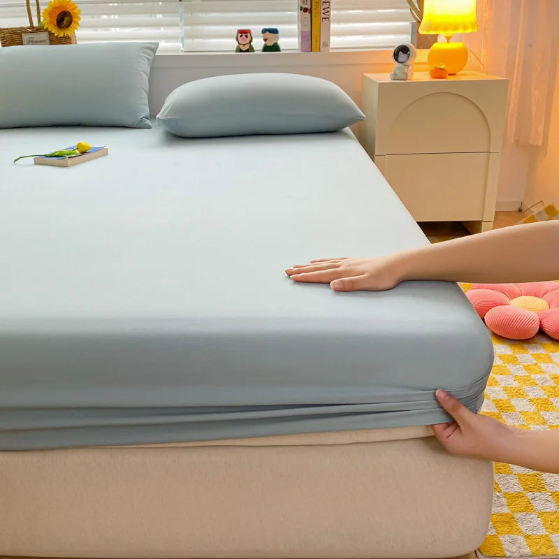 Solid Color Mattress Cover