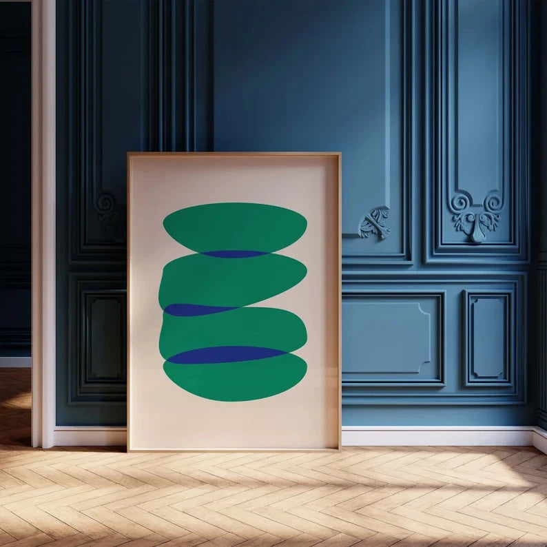 Colourful Minimalist Abstract Poster - Multiple sizes and designs