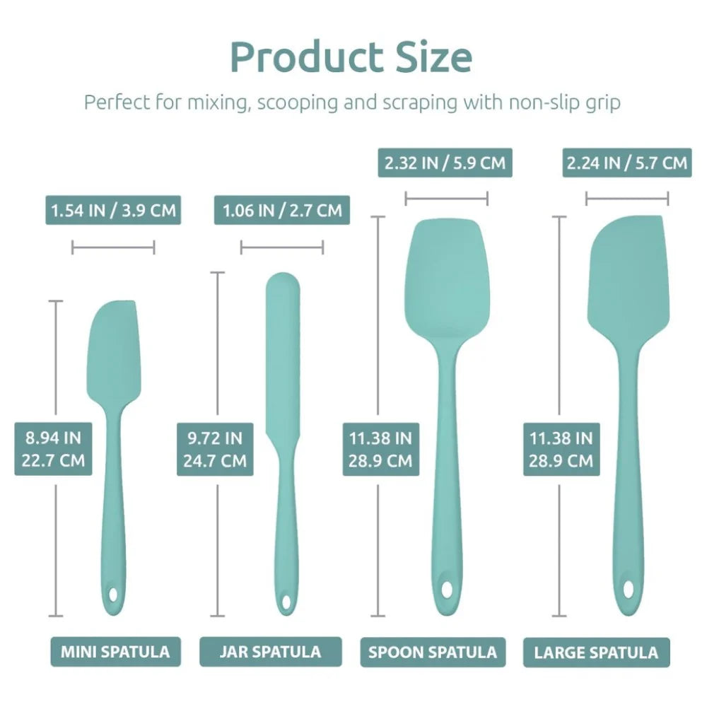 Kitchen Silicone Spatula Set - Multiple colours available