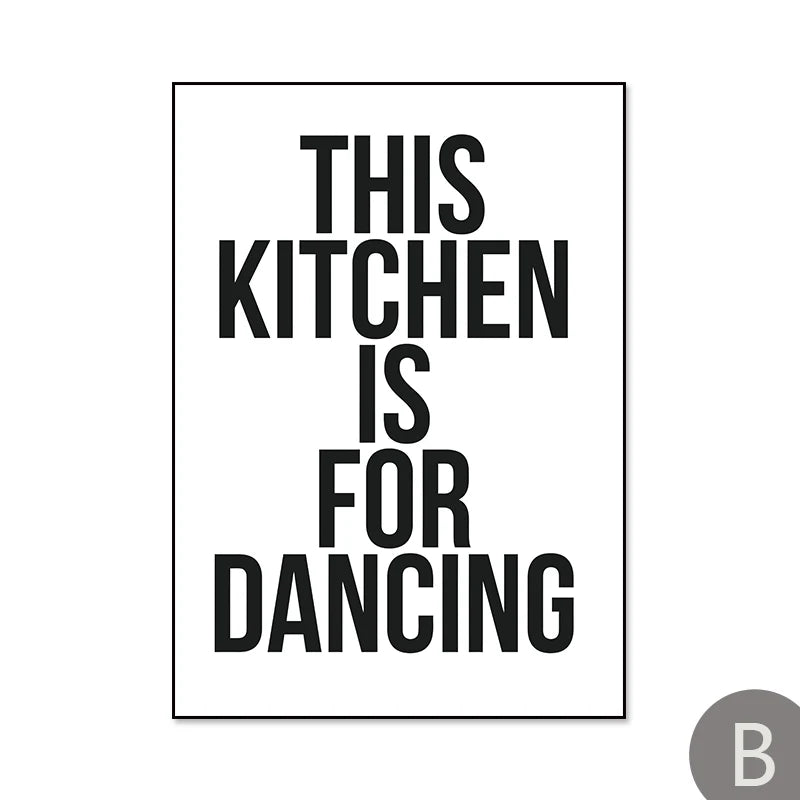 Kitchen Tableware Poster - Multiple sizes and designs