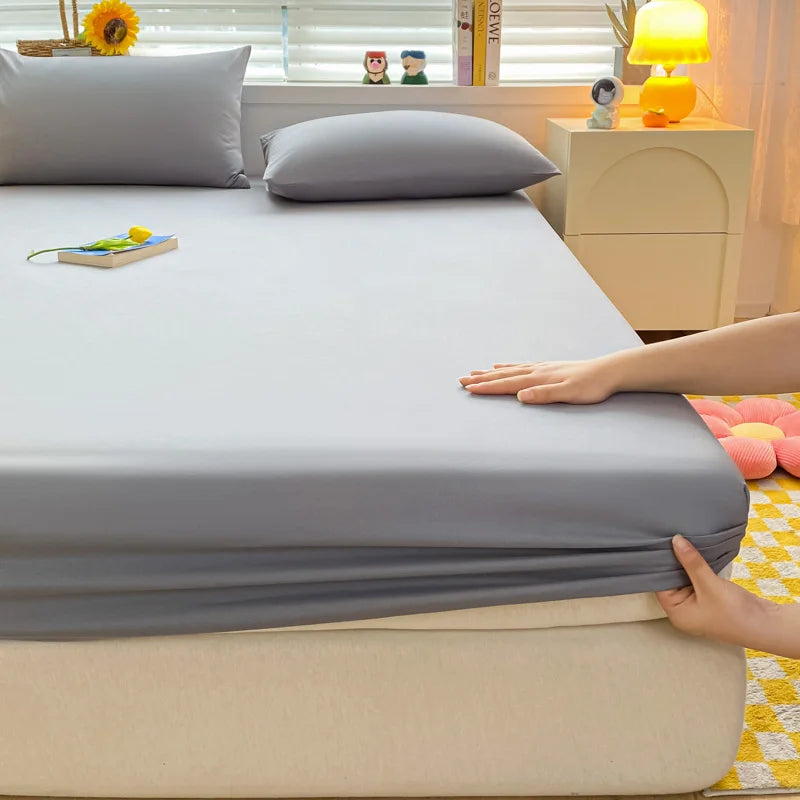 Solid Color Mattress Cover
