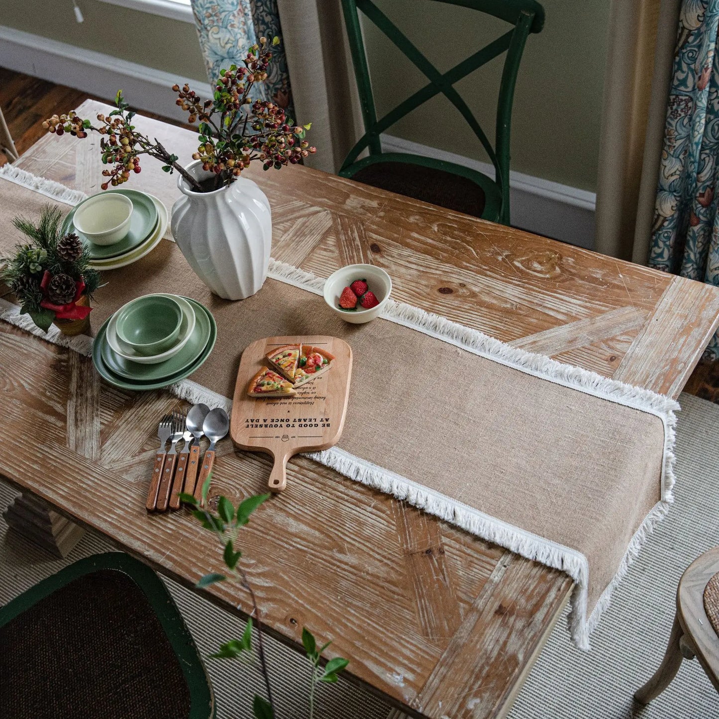 Table Runner Linen Style - Multiple sizes and styles available