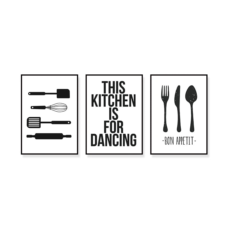 Kitchen Tableware Poster - Multiple sizes and designs