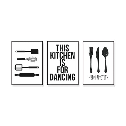 Kitchen Tableware Poster - Multiple sizes and designs