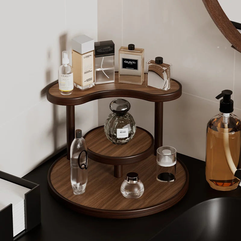 Bamboo Acrylic Storage Rack Organsier