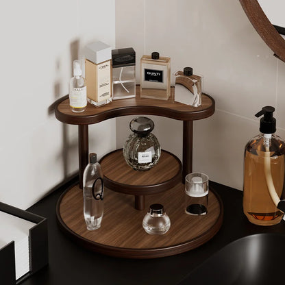 Bamboo Acrylic Storage Rack Organsier