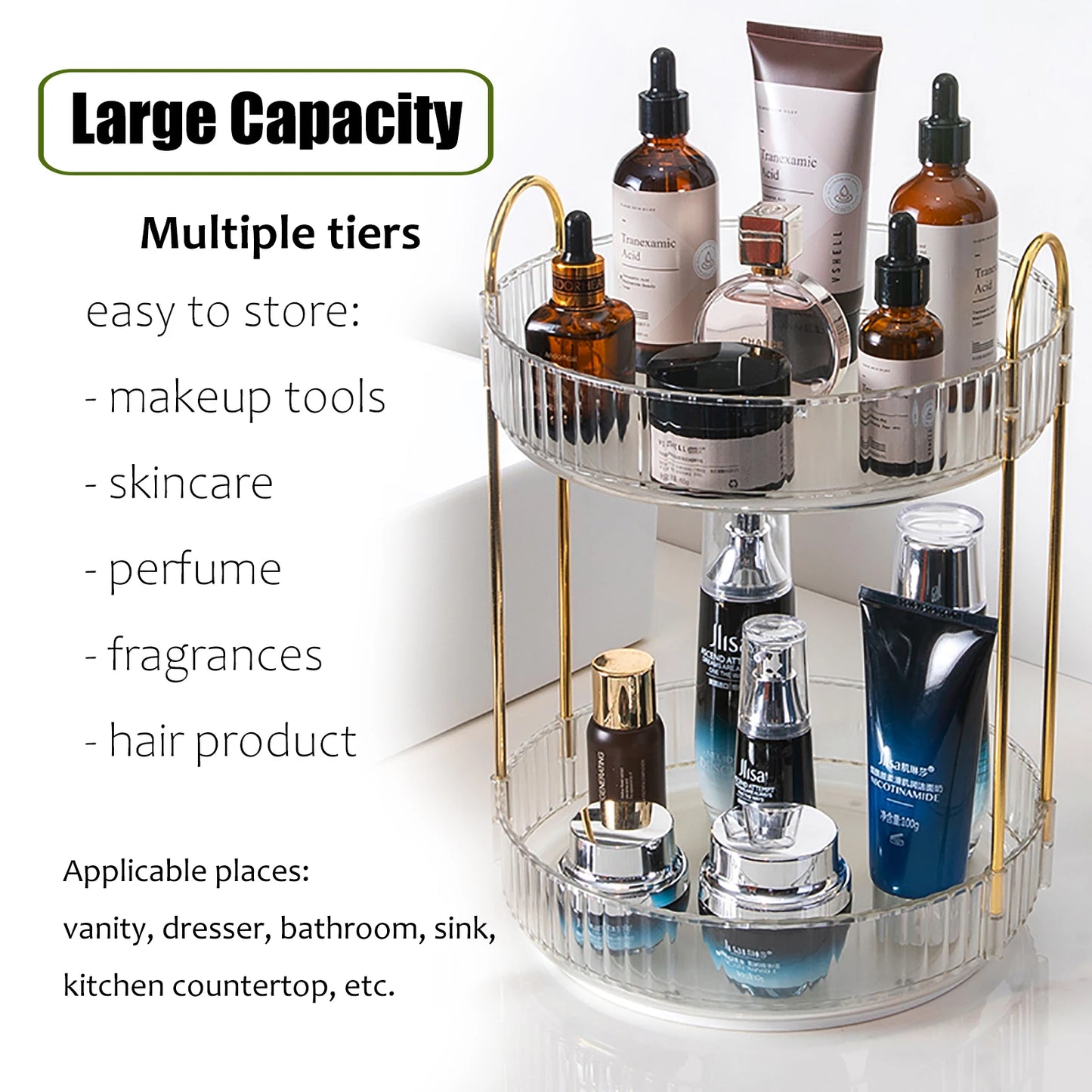 Two-Tier Rotating Organiser