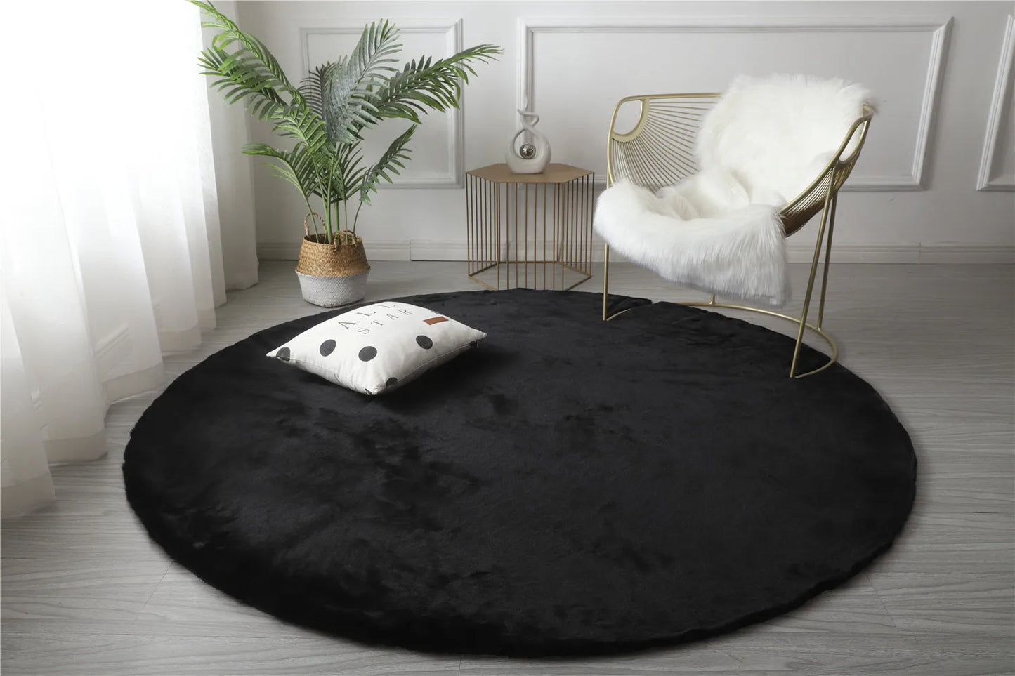 Faux Rabbit Fur Rug - Multiple colours and sizes available