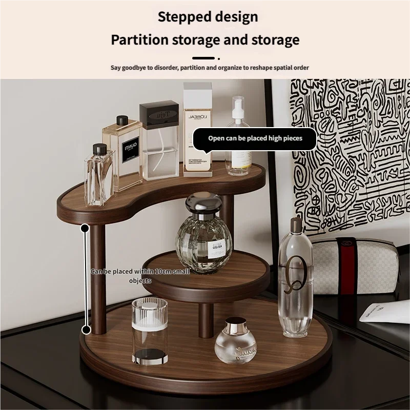 Bamboo Acrylic Storage Rack Organsier