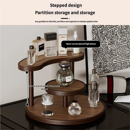 Bamboo Acrylic Storage Rack Organsier