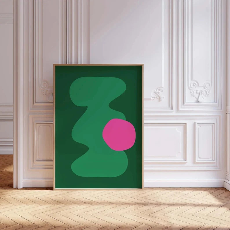 Colourful Minimalist Abstract Poster - Multiple sizes and designs