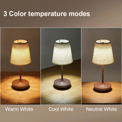 LED Dimmable USB Rechargeable Table Lamp