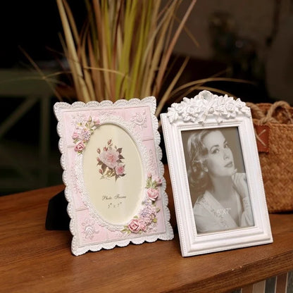 Retro Photo Frame - White and Pink Available