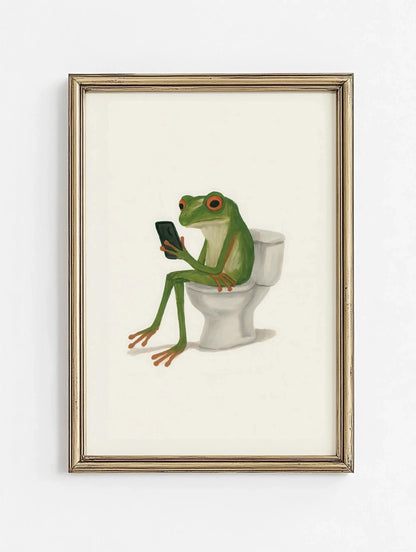 Cute Animal Bubble Bath Poster - Multiple sizes and designs