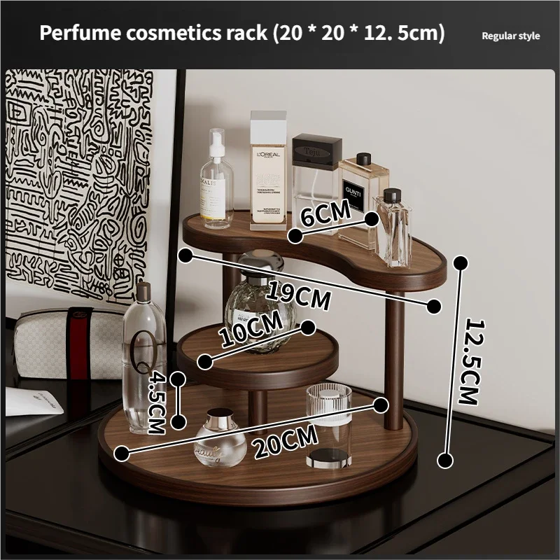Bamboo Acrylic Storage Rack Organsier