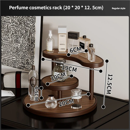 Bamboo Acrylic Storage Rack Organsier