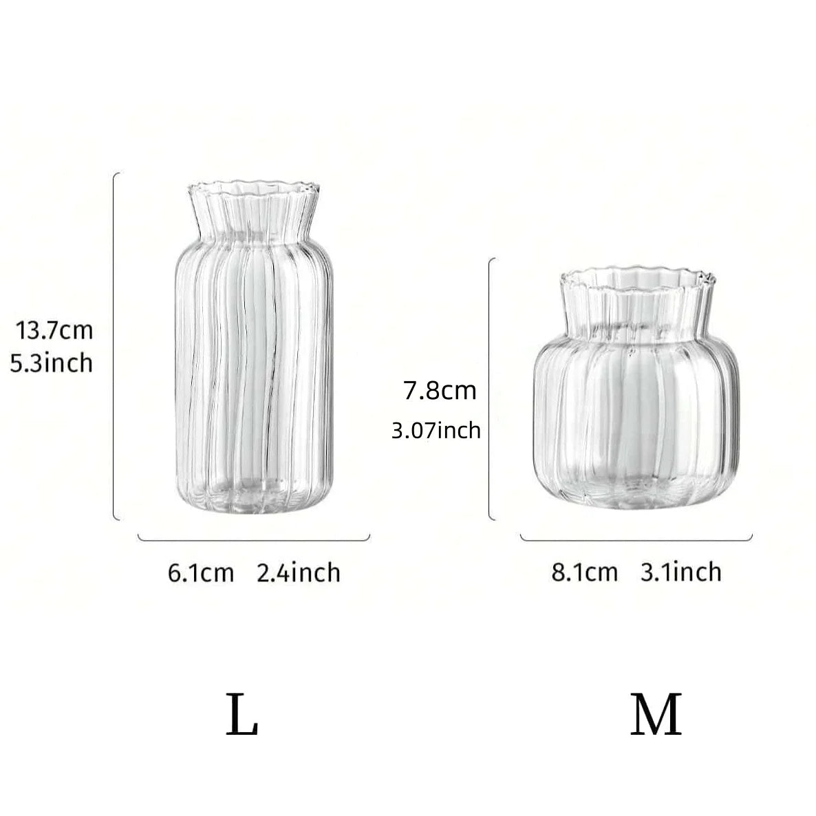 Transparent Glass Vases
