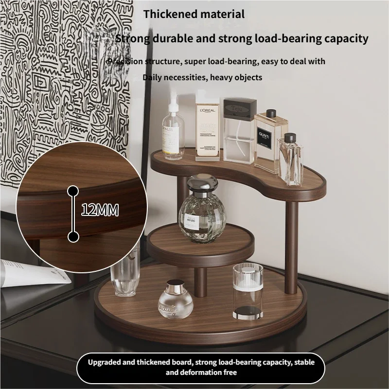 Bamboo Acrylic Storage Rack Organsier