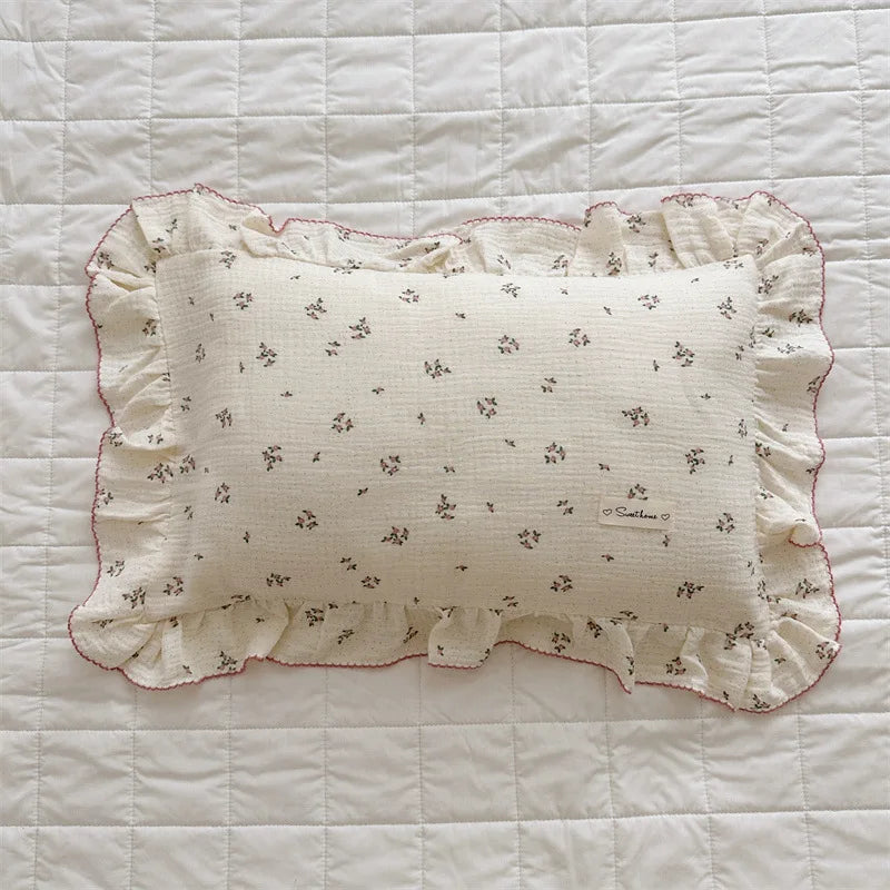 Ruffle Edge Gauze Pillow Cases