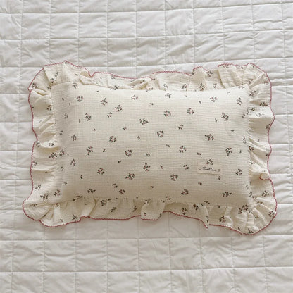 Ruffle Edge Gauze Pillow Cases