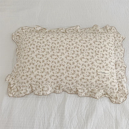Ruffle Edge Gauze Pillow Cases