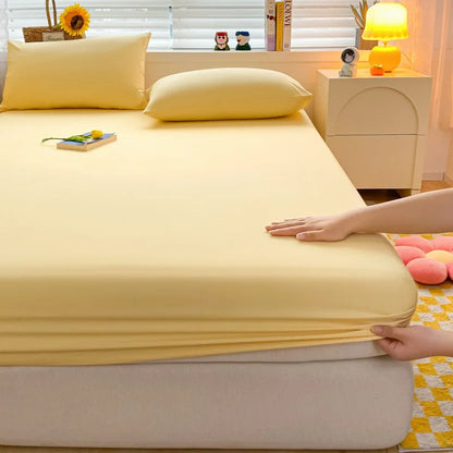 Solid Color Mattress Cover