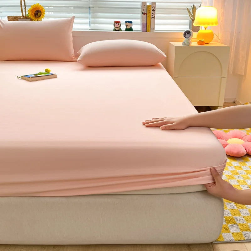Solid Color Mattress Cover