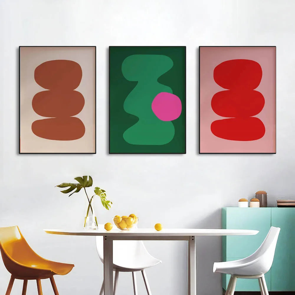 Colourful Minimalist Abstract Poster - Multiple sizes and designs