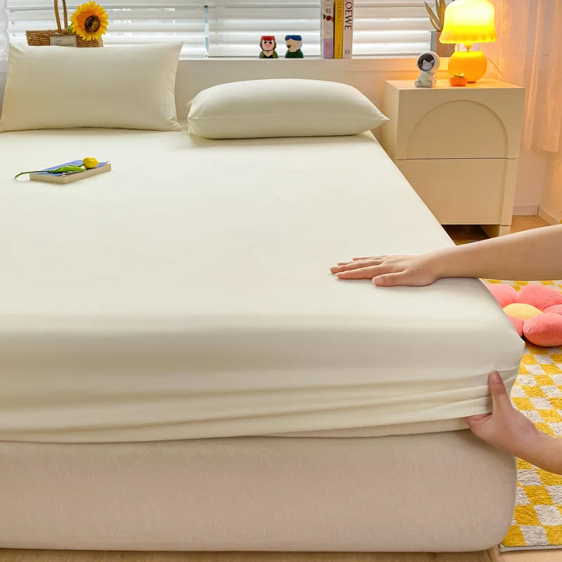 Solid Color Mattress Cover