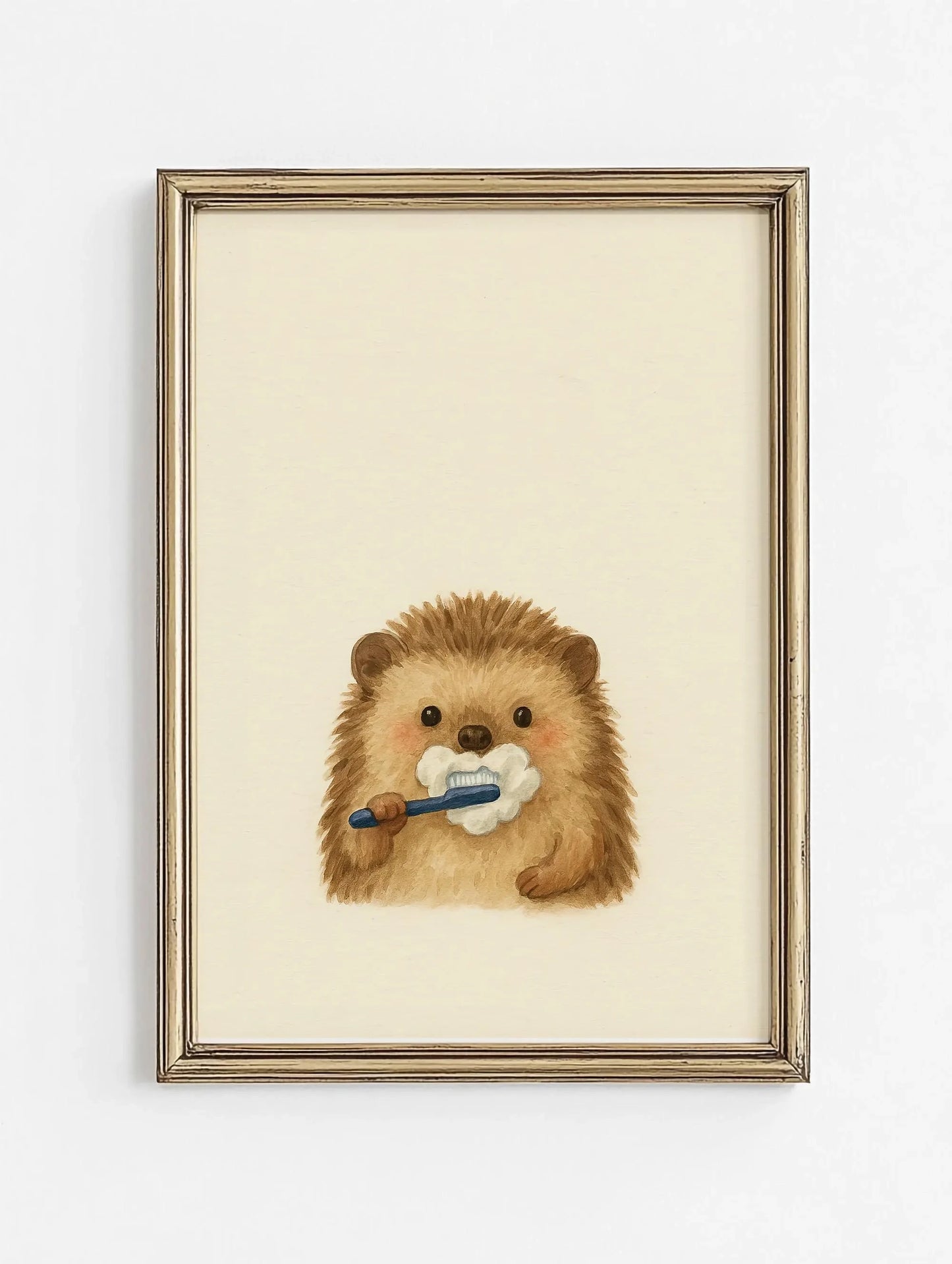 Cute Animal Bubble Bath Poster - Multiple sizes and designs