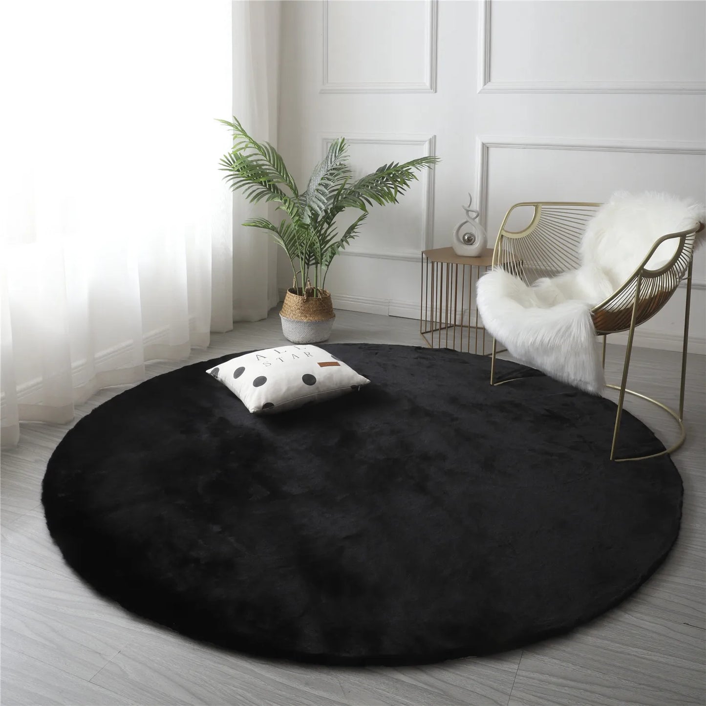 Faux Rabbit Fur Rug - Multiple colours and sizes available