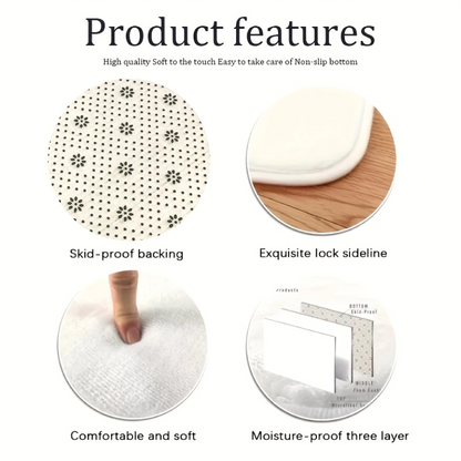 Decorative Round Rug - Multiple colours and sizes available