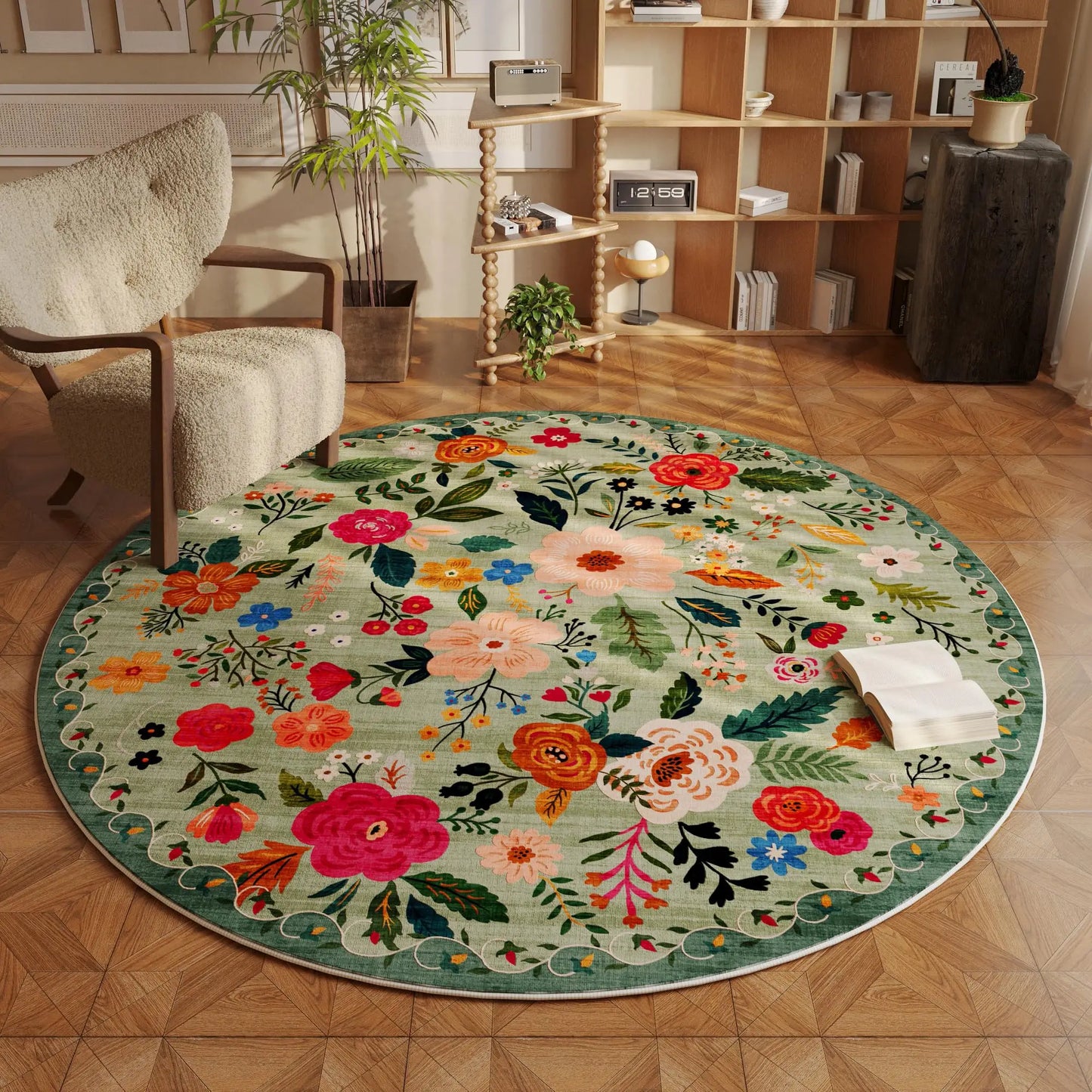 Decorative Round Rug - Multiple colours and sizes available