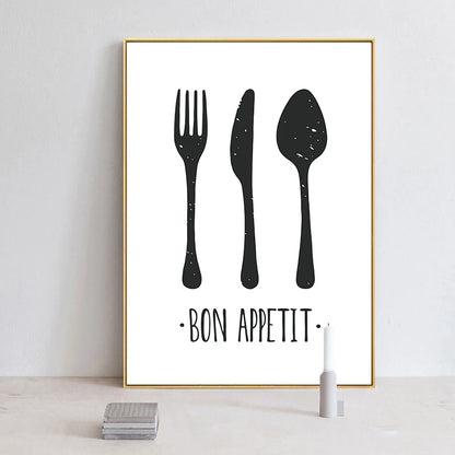 Kitchen Tableware Poster - Multiple sizes and designs