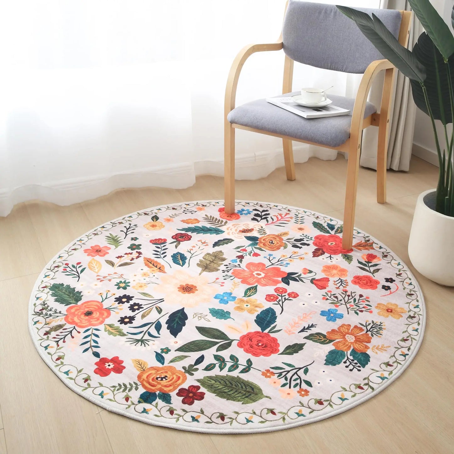 Decorative Round Rug - Multiple colours and sizes available