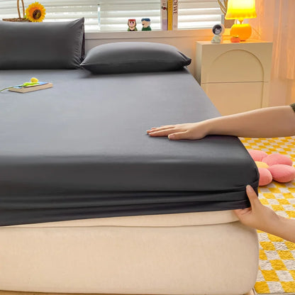 Solid Color Mattress Cover